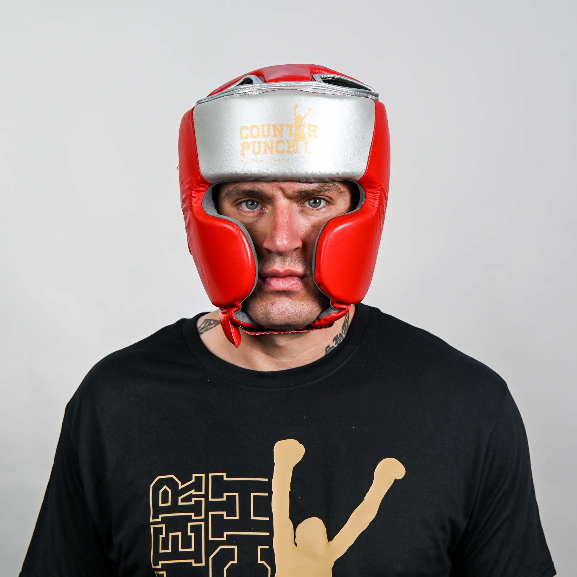 Premium Leather Cheek Protector Headgear