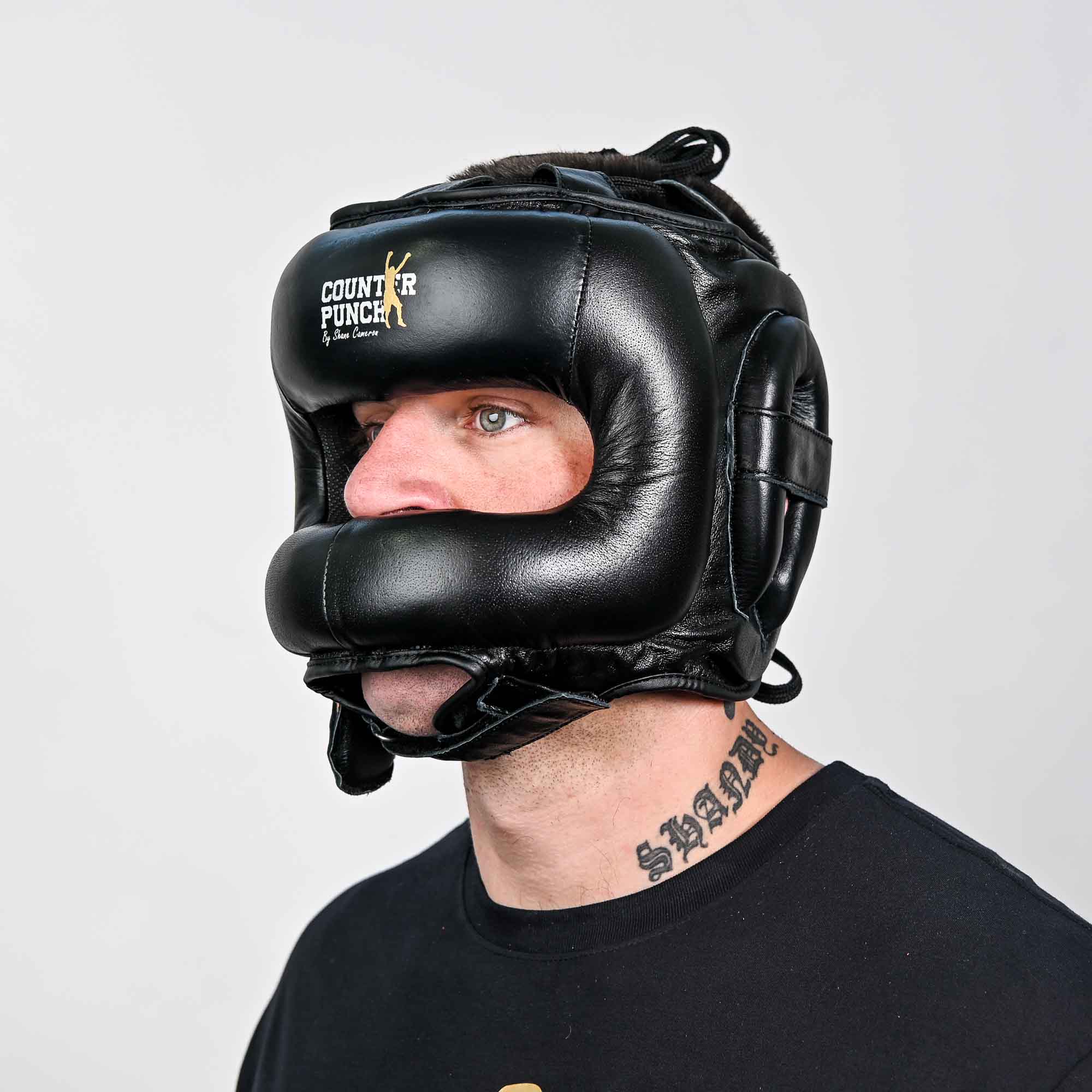 Nose Bar Premium Leather Head Guard