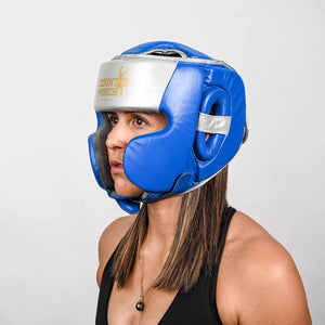 Premium Leather Cheek Protector Headgear