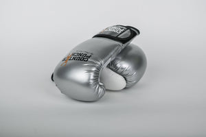 CLEARANCE Synthetic Leather Boxing Gloves [Silver]