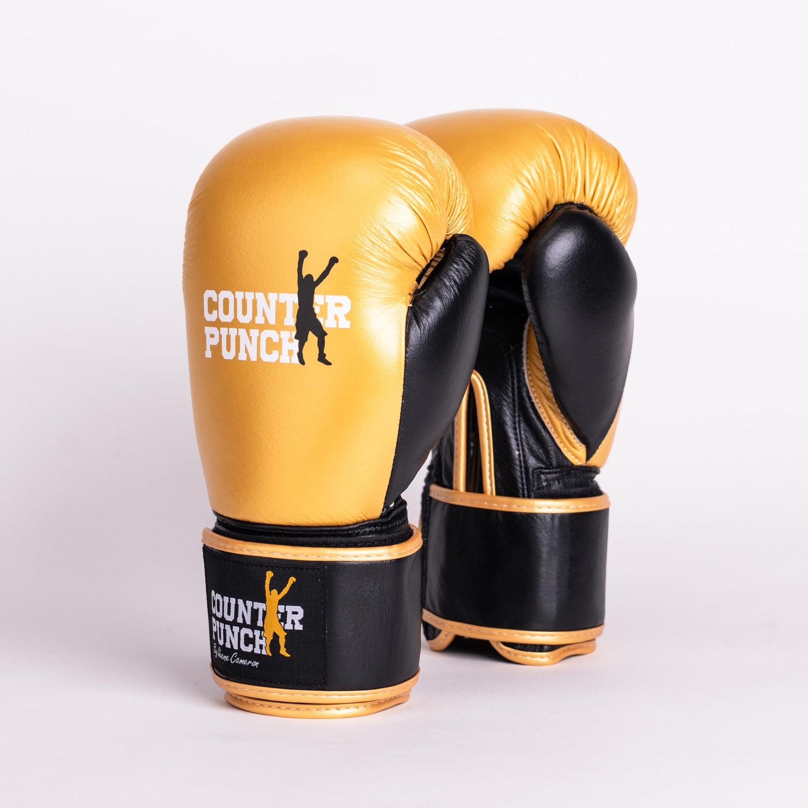 Premium Leather Boxing Gloves [Gold]