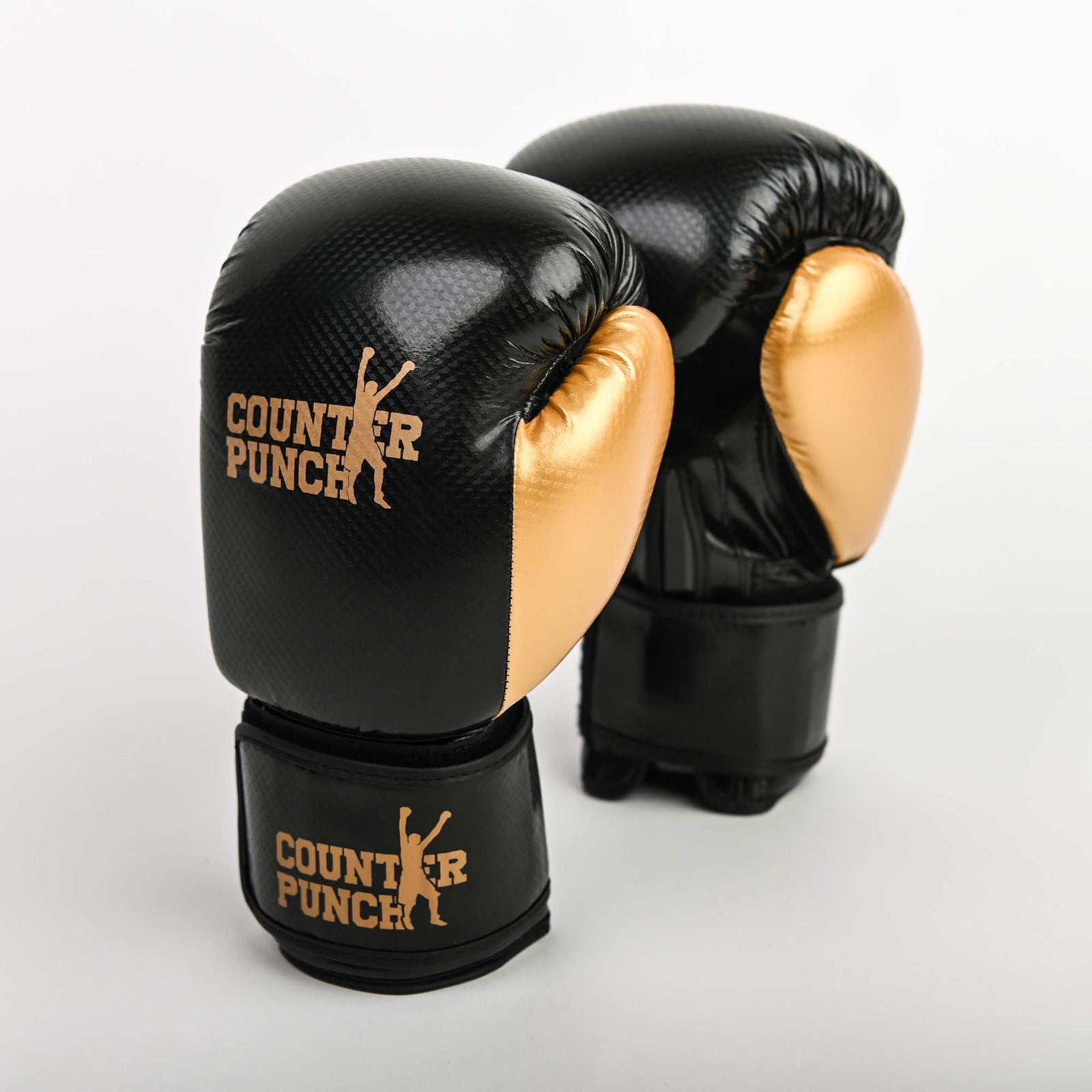 High-quality synthetic leather boxing gloves with double stitching